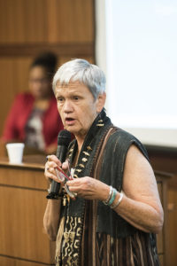 Dr. Frances Kendall, an expert on diversity and organizational change, kicked off the Difficult Dialogue Series. 