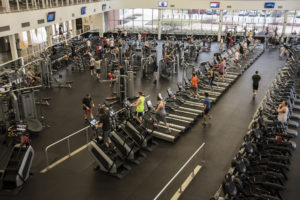 The SRC features two floors and 14,000 square feet of strength training areas.