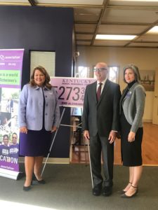 DeeAnna Esslinger | Alzheimer’s Association,Executive Director of the Greater Kentucky and Southern Indiana chapter Joe D’Ambrosio | UofL Institute for Sustainable Health & Optimal Aging, Director of Health Innovation & Sustainability Bari Lewis | Alzheimer’s Association, Director of Community Outreach