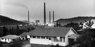 "Home and Power Plant, Powhatan Point, Ohio."