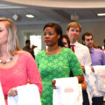 Dental students at the White Coat Ceremony.