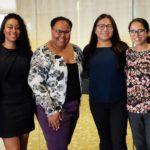 L. to R.: V. Faye Jones, M.D., Ph.D., M.S.P.H., Ashton Green, Jade Montanez, Diana Kuo, Mallika Sabharwal and Katie Leslie, Ph.D.