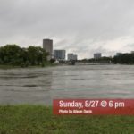 Speed Student Alison Davis shares a photo of her view of the flooding from Hurricane Harvey. Davis is working on a co-op in Houston currently, along with several other Speed students.