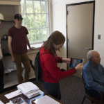 Prior to ESPN's GameDay, Kate Schneidau and Sam Williams scanned Lee Corso's head before printing out busts via a 3D printer.