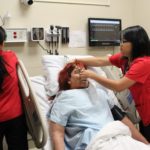 UofL School of Nursing undergraduate students participate in a clinical simulation.