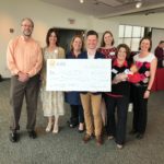 Innovative Therapeutix Inc. co-founder Michael Detmer (center) poses after winning the 2018 Venture Sharks business pitch competition, along with University of Louisville staff from the Office of Technology Transfer, ExCITE and the NSF Innovation Corps site program.