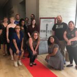 Marion C. Moore students and educators joined UofL English graduate students and educatorso at a Speed Cinema showcase of their work together.