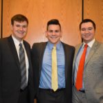 L-R: Robert Gassman, Kyle Hilbrecht and Christian Bush. All three are Fulbright and McConnell Scholars who will teach in Asia this summer.