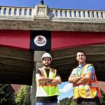 Dr. Omid Ghasemi Fare (right), of the UofL J.B. Speed School of Engineering, is studying how to clear ice from bridges using geothermal heating.