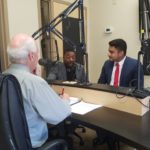 UofL students Elliott Kelly Jr., Lazaro Donis-Munoz and law professor Joe Gutmann