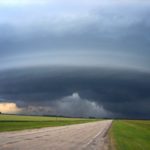 A rotating thunderstorm, called a supercell, in northwestern Minnesota. Photo by Jason Naylor, Ph.D.