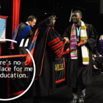 Tre'Von Watts receiving his UofL diploma