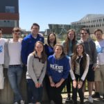 Amber Onorato, Ph.D., back row, center, with students in the 2018 summer research program