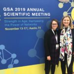 Anna Faul, PhD, and Catherine P. Carrico, PhD, President of the National Association for Geriatric Education board