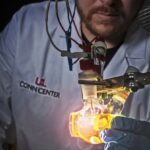 UofL chemistry graduate student Jacob Strain conducts a catalysis experiment at the Conn Center