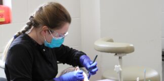 Dental assistant student at WKCTC.