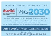 Solve Climate by 2030 event at UofL is April 7