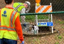 Wastewater samples taken by Louisville/Jefferson County Metropolitan Sewer District. Photo courtesy MSD.