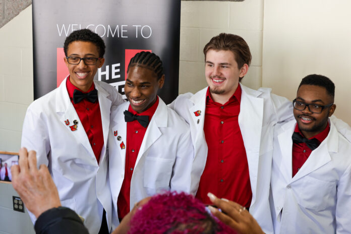 Central High School students in Pre-Medical Magnet Program receive