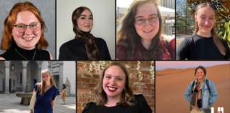 photo collage of UofL students awarded a Fulbright award