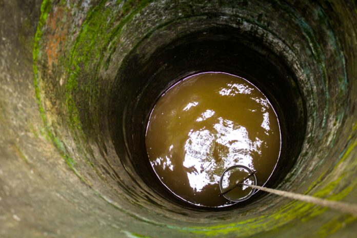 Private well with water.