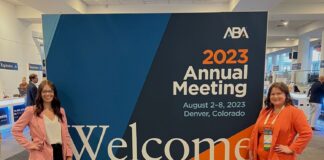 Taylor Reese and Elma Jasarevic at the ABA 2023 Annual Meeting.