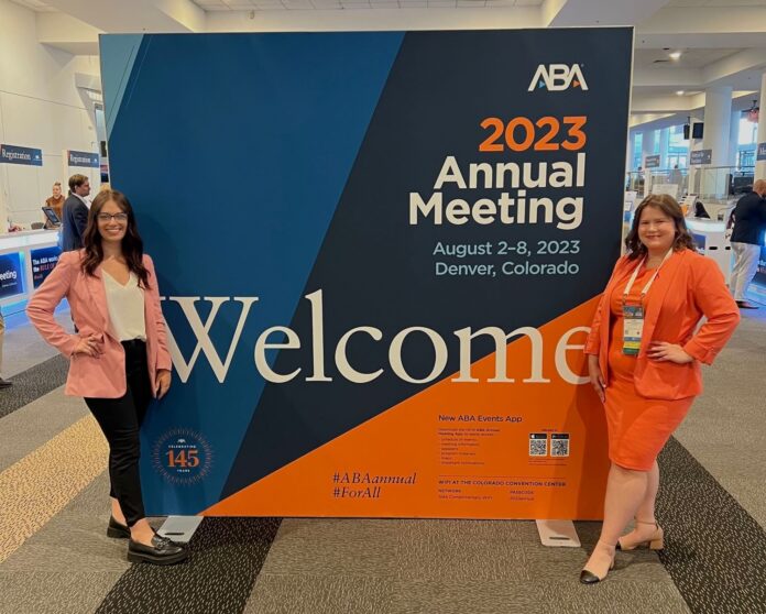 Taylor Reese and Elma Jasarevic at the ABA 2023 Annual Meeting.