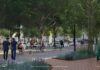 Rendering of new green space in downtown Louisville.