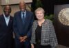 Lee Gill, Vice-President Office of Insitutional Equity, Geoffrey Canada and UofL President Kim Schatzel