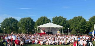 UofL participants in the 2024 Kentuckiana Heart Walk