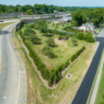 Trees planted along Watterson Expressway/Interstate 264 in Louisville, KY for the Green Heart Louisville Project. Photo by Mike Wilkinson for The Nature Conservancy.