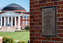 University of Louisville founded April 3rd, 1837 plaque.