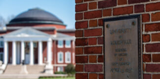 University of Louisville founded April 3rd, 1837 plaque.