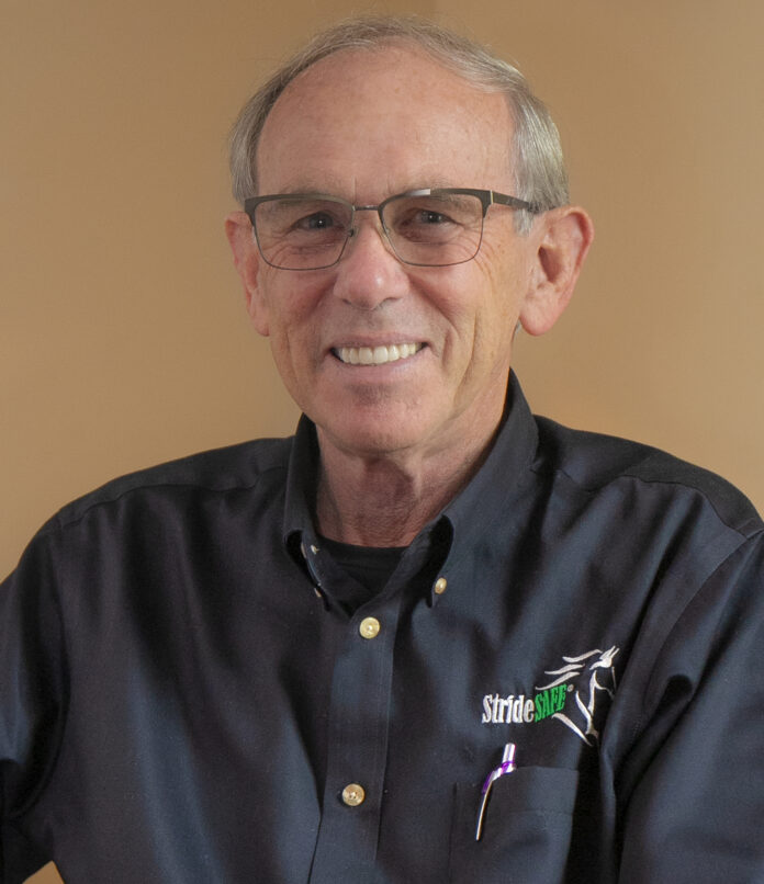 David Lambert, equine veterinarian and developer of a wearable sensor technology aimed at preventing serious injury to racehorses and riders, is the 34th recipient of the John W. Galbreath Award for Outstanding Entrepreneurship in the Equine Industry. Photo courtesy Davis Innovation, LLC.