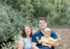 U.S. Marine veteran and University of Louisville student John Davis with his family.